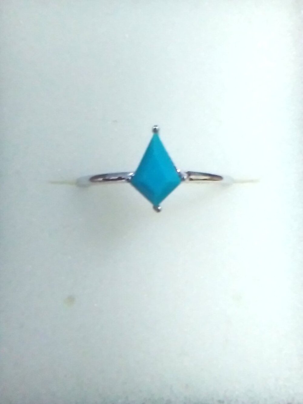 Turquoise Silver Stack Ring